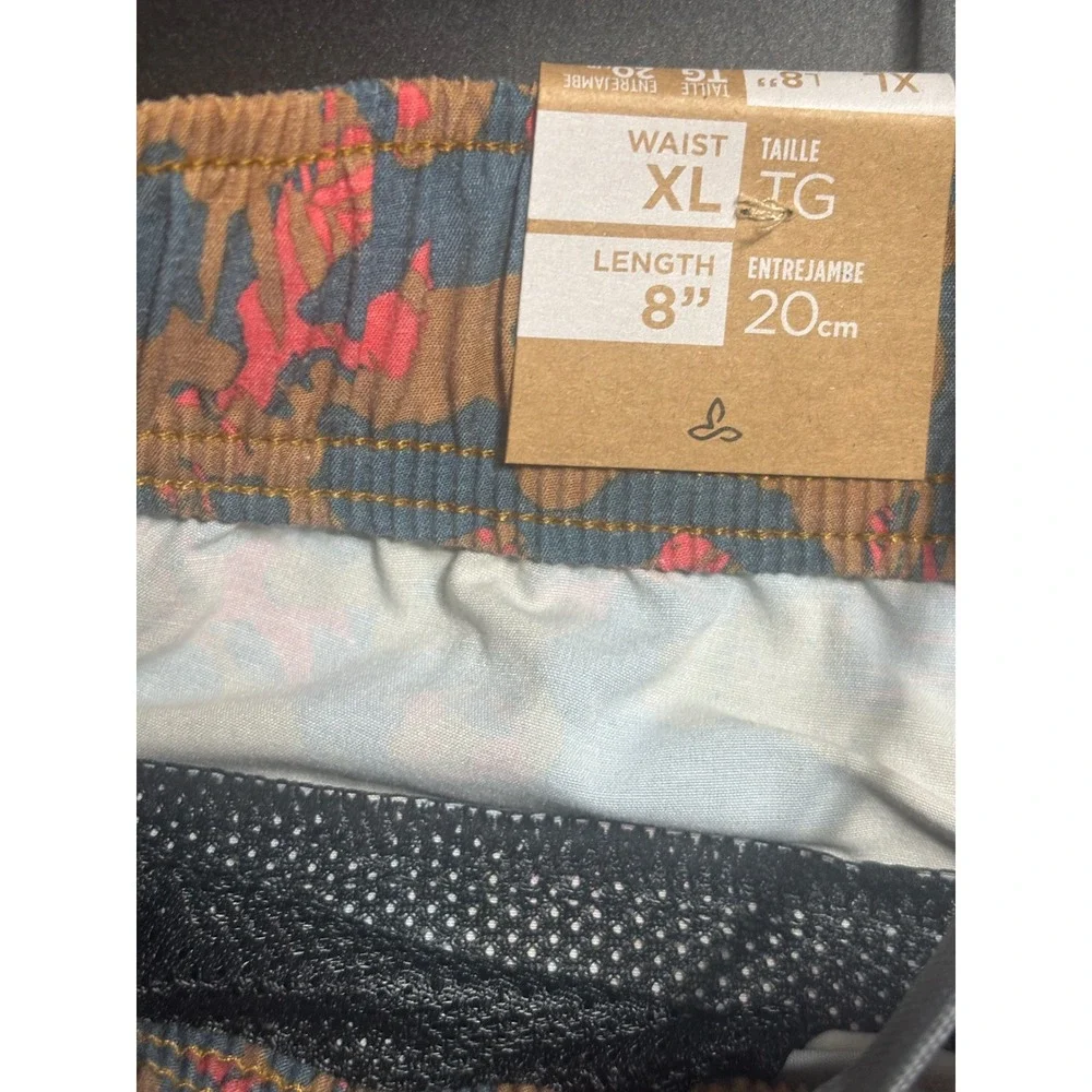 prAna Metric E-Waist Shorts‎ Water Friendly Stretch Camo Print XL MSRP $69